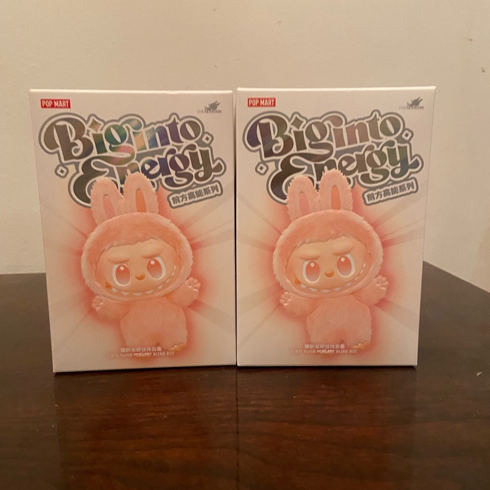 Pop Mart Big Into Energy serenity  Stuffed Animal Labubu
